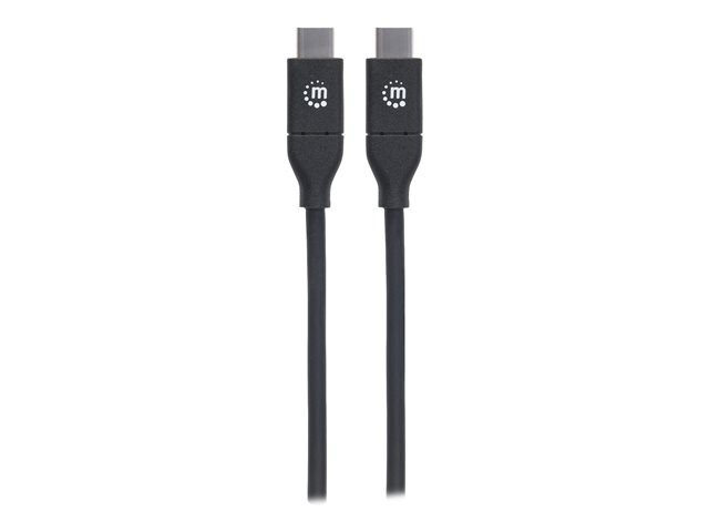 USB-C CABLE 2M MALE/MALE- 480MBPS (USB 2.0) 5A BLACK BAG