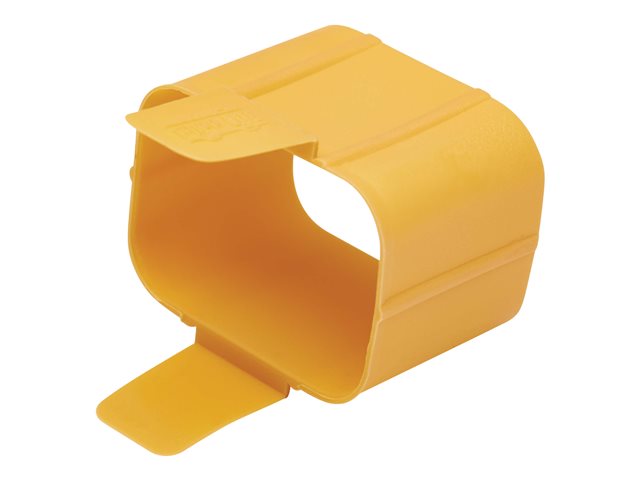 Eaton Tripp Lite Series Plug-Lock Inserts, C19 Power Cord to C20 Outlet, Yellow, 100 Pack - cable removal lock