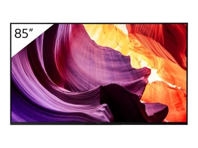 Sony Bravia Professional Displays FWD-85X85K - 85" Diagonal Class (84.6" viewable) LED-backlit LCD TV - digital signage - Smart TV - Android - 4K UHD (2160p) 3840 x 2160 - HDR - Direct LED - black - with Sony 3 years PrimeSupport