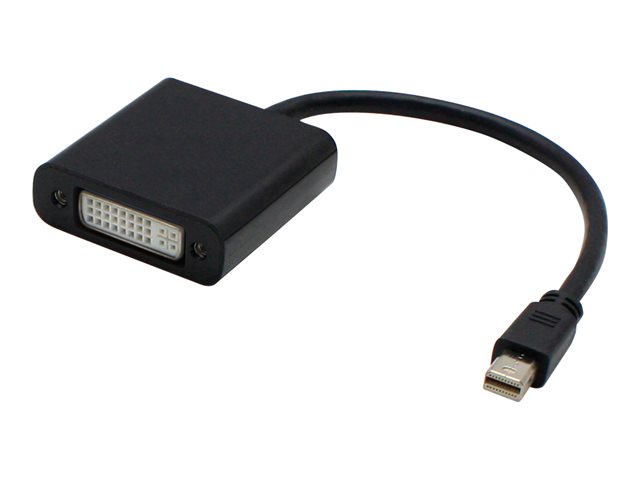 8IN MINI-DP 1.1 TO DVI-I M/F BLACK ADAPTER CABLE