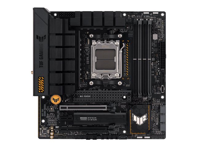 ASUS TUF Gaming B650M-Plus WIFI - Motherboard - micro ATX - Socket AM5 - AMD B650 Chipset - USB-C 3.2 Gen 2x2, USB 3.1 Gen 2, USB 3.2 Gen 2, USB-C 3.2 Gen 1 - 2.5 Gigabit LAN, Bluetooth - onboard graphics (CPU required) - HD Audio (8-channel)