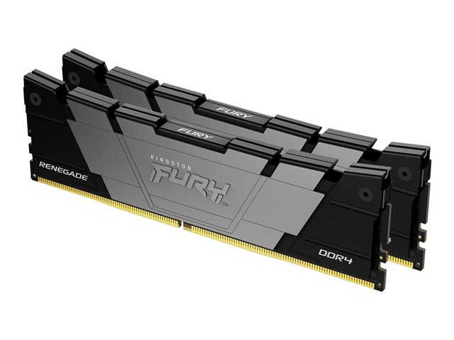 Kingston FURY Renegade - DDR4 - kit - 16 GB: 2 x 8 GB - DIMM 288-pin - 3200 MT/s / PC4-25600 - CL16 - 1.35 V - unbuffered - non-ECC - black