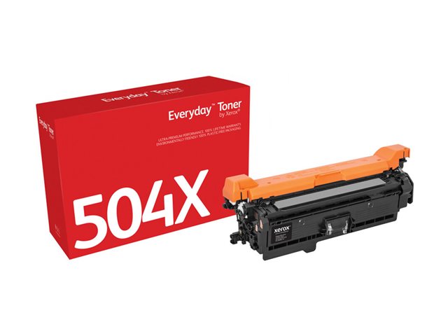 Everyday - Black - compatible - toner cartridge (alternative for: HP 504X) - for HP Color LaserJet CM3530 MFP, CM3530fs MFP, CP3525, CP3525dn, CP3525n, CP3525x