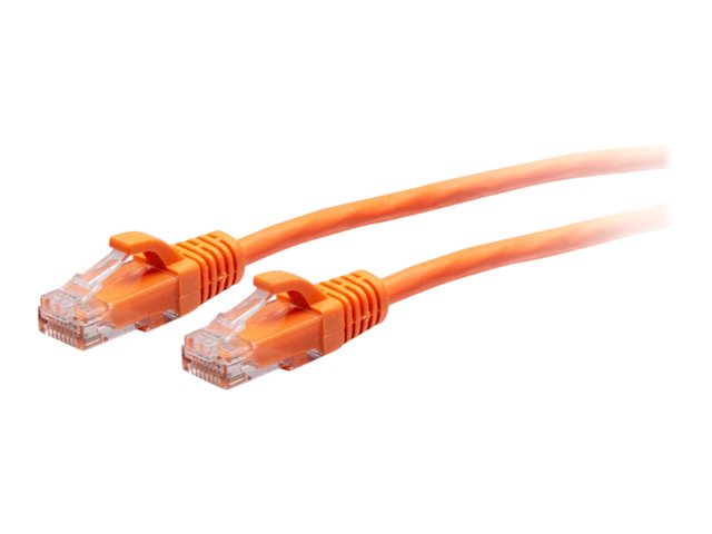 C2G 3ft (0.9m) Cat6a Snagless Unshielded (UTP) Slim Ethernet Network Patch Cable - Orange - patch cable - 90 cm - orange