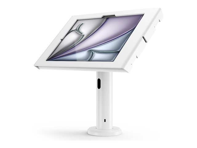 Compulocks iPad Air M2 11" (2024), Apex Enclosure Tilting Stand 8" - Mounting kit (stand, enclosure) - rise - lockable - metal frame - white - free-standing - for Apple 11-inch iPad Air (M2)