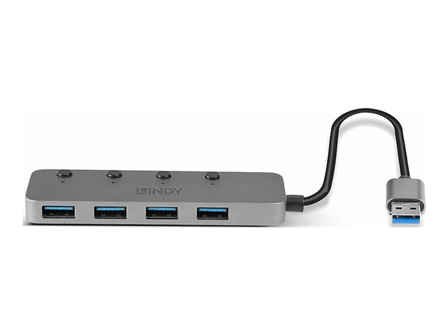 4 PORT USB 3.0 HUB WITH ON/OFF SWITCHES