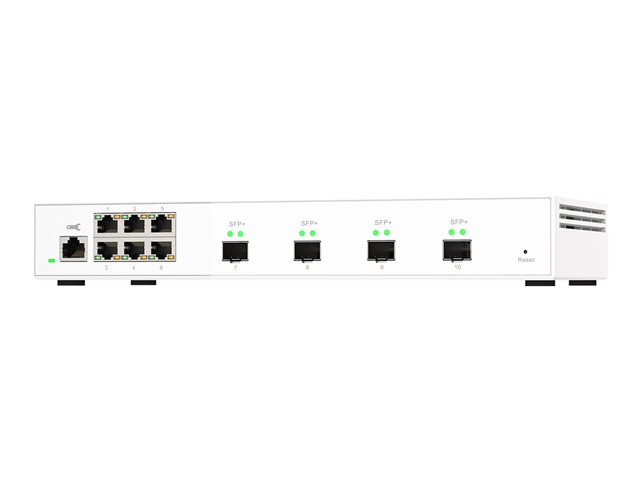 QNAP QSW-M2106-4S - Switch - Managed - 6 x 2.5GBase-T + 4 x 10Gb Ethernet SFP+ - desktop