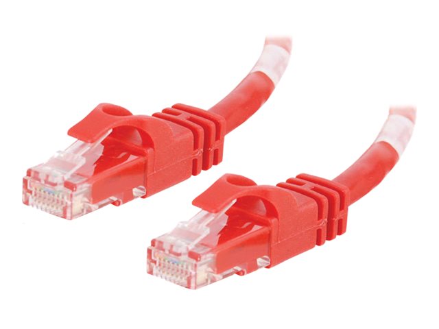 C2G Cat6 Booted Unshielded (UTP) Crossover Patch Cable - crossover cable - 1.5 m - red