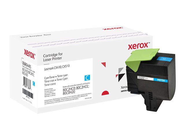 Everyday - High Yield - cyan - compatible - toner cartridge (alternative for: Lexmark 80C0H20, Lexmark 80C2HC0, Lexmark 80C2HCE)