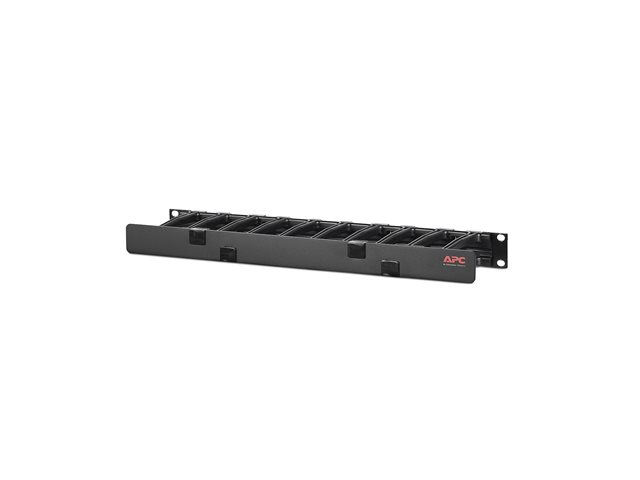 APC Horizontal Cable Manager Single-Sided with Cover - rack cable management kit - 1U - TAA Compliant