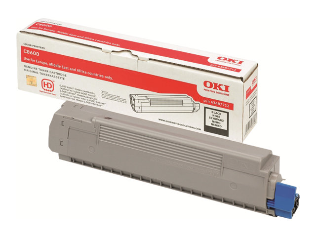 OKI - Black - original - toner cartridge - for C8600cdtn, 8600dn, 8600n, 8800cdtn, 8800dn, 8800n