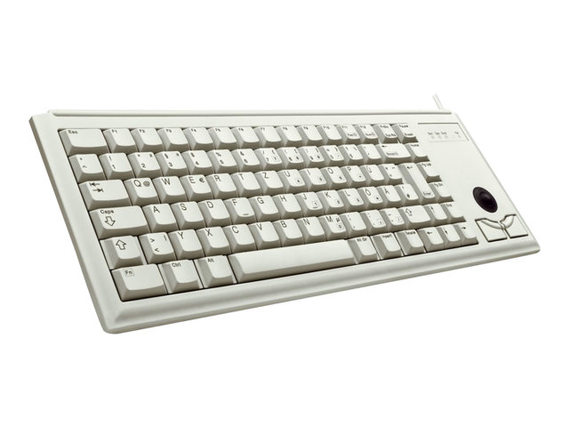 CHERRY Compact-Keyboard G84-4400 - Keyboard - PS/2 - English - light grey