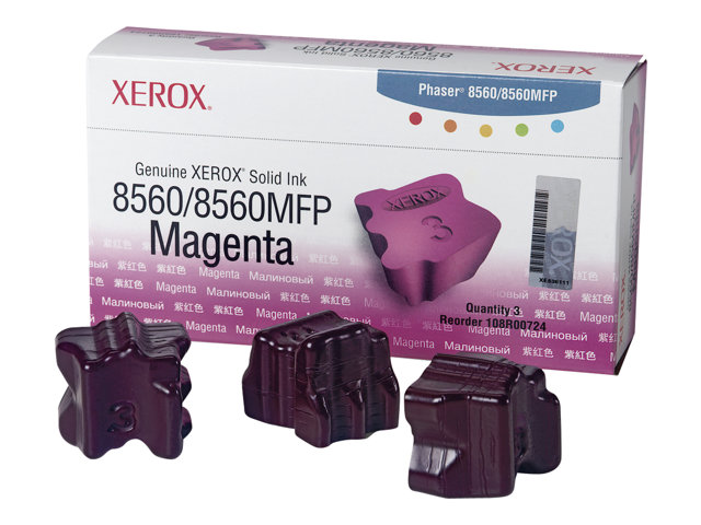 Xerox Phaser 8560MFP - 3-pack - magenta - solid inks - for Phaser 8560