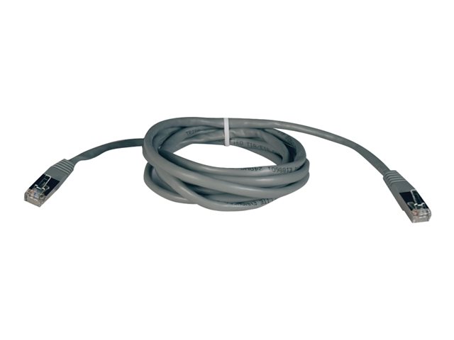 Eaton Tripp Lite Series Cat5e 350 MHz Molded Shielded (STP) Ethernet Cable (RJ45 M/M), PoE, Gray, 25 ft. (7.62 m) - patch cable - 7.6 m - grey