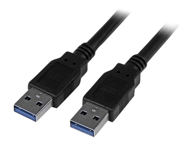StarTech 3m 10 ft USB 3.0 Cable - A to A - M/M - Long USB 3.0 Cable - USB 3.1 Gen 1 (5 Gbps) (USB3SAA3MBK) - USB cable - USB Type A (M) to USB Type A (M) - USB 3.0 - 3 m - molded - black - for P/N: HB30C1A1CPD, HB30C3A1CFBW, HB30C3A1CST, HB30C5A2CSC, HB30