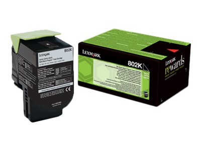 802K Black Return Program Toner Cartridge for CX310dn / CX310n / CX410de / CX410dte / CX410e / CX510de / CX510dhe / CX510dthe