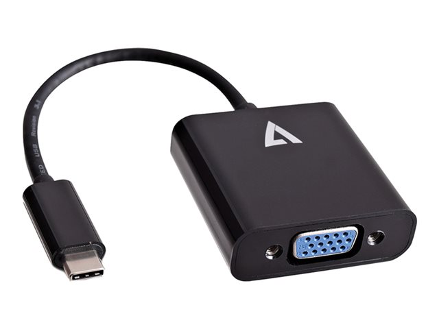 USB-C TO VGA ADAPTER BLACK USB-C VGA 1080P 60HZ FHD VID AD