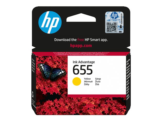 INK CARTRIDGE NO 655 YELLOW HU