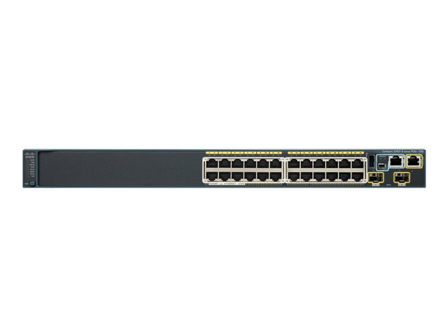 Cisco Catalyst 2960S-24TD-L - Switch - Managed - 24 x 10/100/1000 + 2 x 10 Gigabit SFP+ - rack-mountable - refurbished