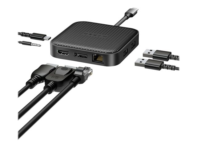 HyperDrive Mobile Dock - docking station - USB4 - HDMI, DP - 1GbE