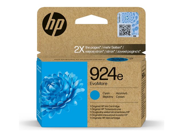 HP 924e EvoMore - Cyan - original - ink cartridge - for Officejet Pro 8130e