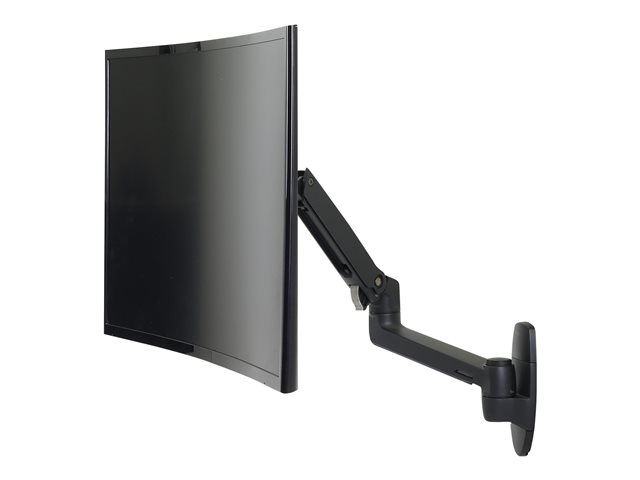 Single monitor arm, wall mount - For screens sized up to 34" - Weight Capacity: 7 to 25 lbs (3.2 to 11.3 kg). With monitors greater than 20 lbs (9.1 kg) in weight, the vertical range of motion may be reduced up to 4.5" (11 cm) for a total height range of 