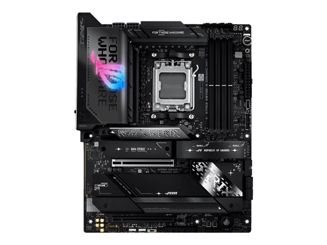 ASUS ROG STRIX X870E-E GAMING WIFI - Motherboard - ATX - Socket AM5 - AMD X870E Chipset - USB4, USB-C 3.2 Gen 2x2, USB-C 3.2 Gen2, USB 3.2 Gen 2, USB 3.2 Gen 1 - Wi-Fi 7, 5 Gigabit Ethernet, Bluetooth - onboard graphics (CPU required) - HD Audio (8-channe