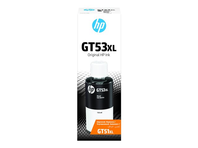 HP GT53 135ML BLACK INK BOTTLE ONLY CEE+MEMA+RUS EST LTU LVA