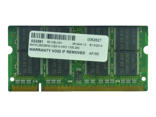 2-Power - DDR - module - 1 GB - SO-DIMM 200-pin - 400 MHz - unbuffered