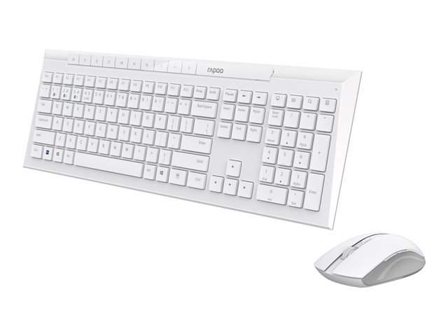 Rapoo 8210M - keyboard and mouse set - QWERTY - UK