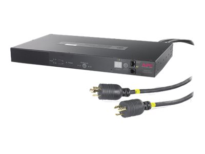 APC Automatic Transfer Switch - Redundant switch (rack-mountable) - AC 120 V - Ethernet 10/100, RS-232 - output connectors: 10 - 1U - for P/N: SU3000RMJ3U3W, SUA1500RM2U-USPS, SUA2200XL-TU, SUA3000RMJ2UB, SUA3000RMXL3U RB