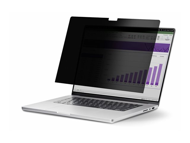 Startech 13.3in MacBook Pro M1/M2 Laptop Privacy Screen, Anti-Glare and Blue Light Reduction Privacy Filter, Screen Protector with +/- 30° View, Flip-Over - Notebook privacy filter (horizontal) - 2-way - removable - adhesive, hinge tabs, flip hinges - 13.
