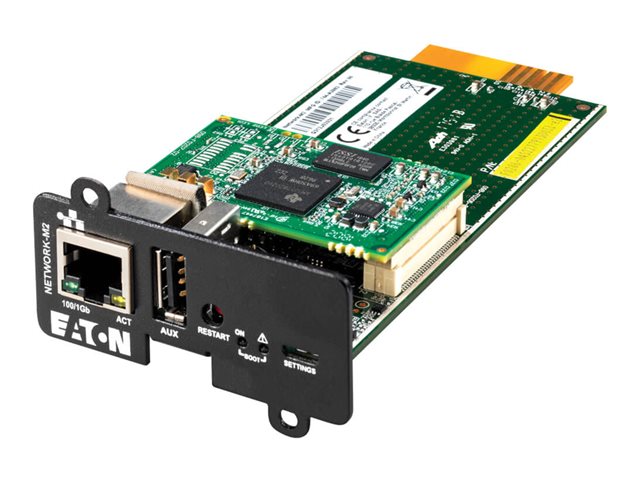 Eaton Cybersecure Gigabit NETWORK-M2 Card for UPS and PDU, UL 2900-1 and IEC 62443-4-2 Certified - remote management adapter - Gigabit Ethernet x 1