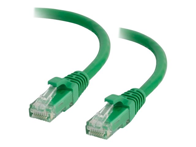C2G Cat5e Booted Unshielded (UTP) Network Patch Cable - patch cable - 3 m - green