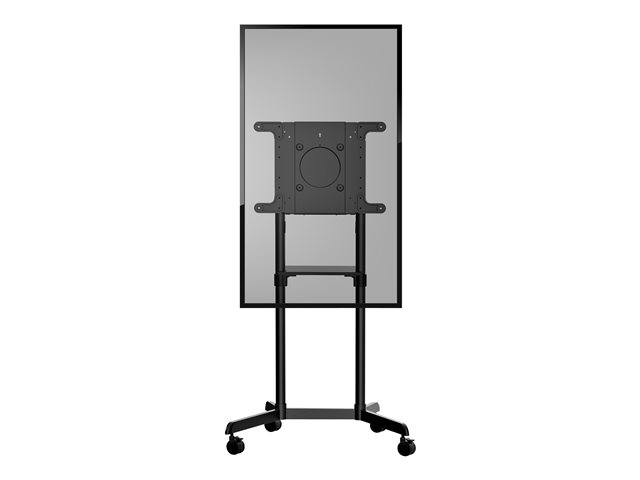 StarTech.com Mobile TV Cart, Portable Rolling TV Stand for 37-70" VESA Display (154lb/70kg), with Shelf & Storage Compartment, Rotate/Tilt Display, Universal TV Mount on Casters/Wheels - Mobile TV Stand w/ Casters (MBLTVSTNDEC) cart - for flat panel