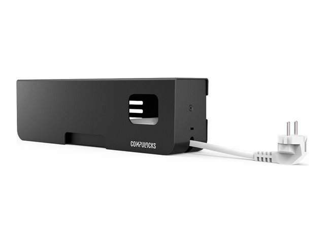 Compulocks Security Power Strip EU 5 plugs Black - power distribution strip - secured