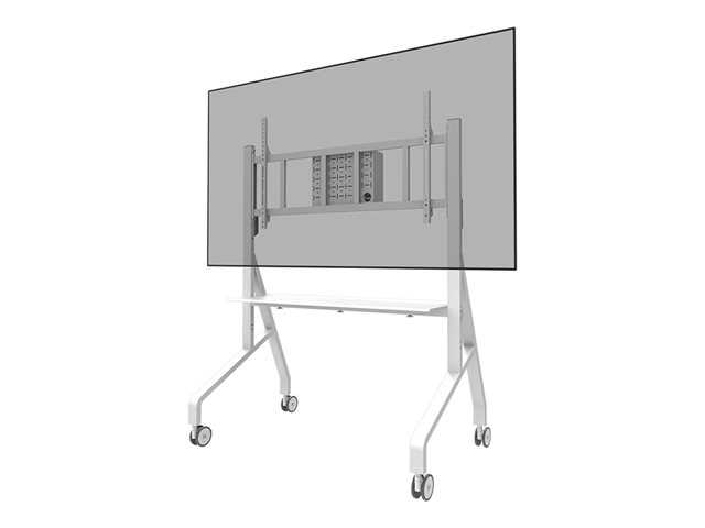 Neomounts FL50-575WH1 - Cart - sturdy - for display stand - floor stand - lockable - steel - white - screen size: 65"-115"
