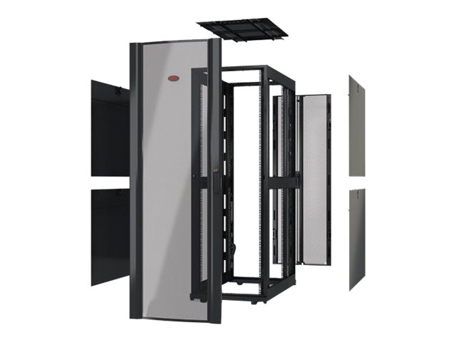 APC NetShelter SX - Rack - open frame - black - 42U - 19"