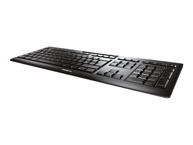 CHERRY STREAM KEYBOARD WIRELESS - Keyboard - wireless - 2.4 GHz - QWERTY - UK - key switch: CHERRY SX - black