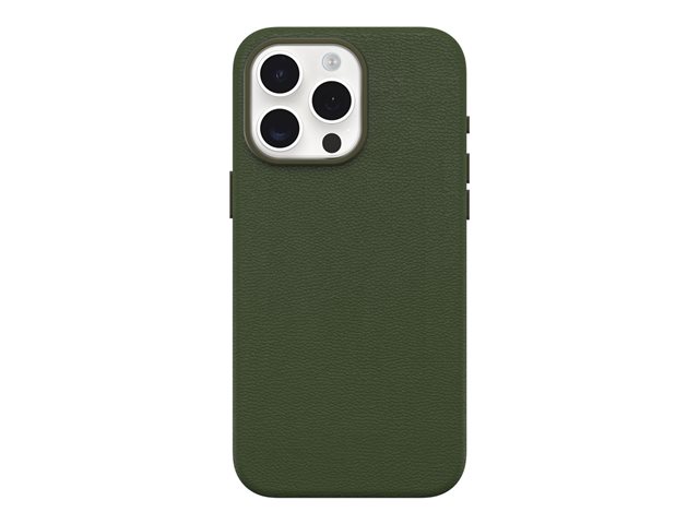 OtterBox Symmetry Series - Back cover for mobile phone - MagSafe compatibility - cactus leather, polyurethane - cactus grove (green) - for Apple iPhone 15 Pro Max
