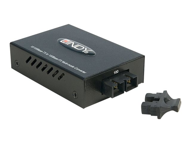 LINDY Fast Ethernet Fibre Optic Converter - fibre media converter - 10Mb LAN, 100Mb LAN
