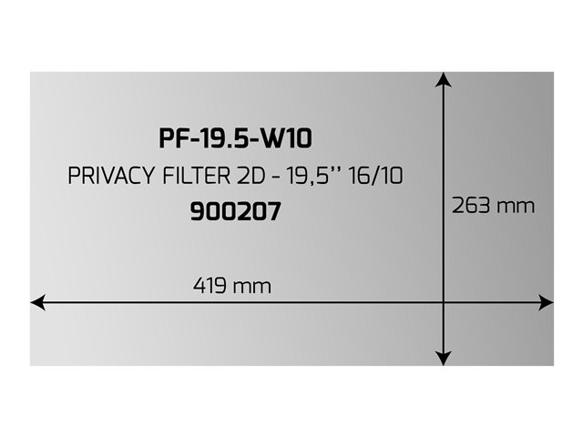 PORT Professional - display privacy filter - 19.5" wide