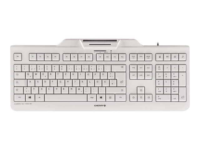 CHERRY KC 1000 SC-Z - keyboard - US/Europe - pale grey Input Device