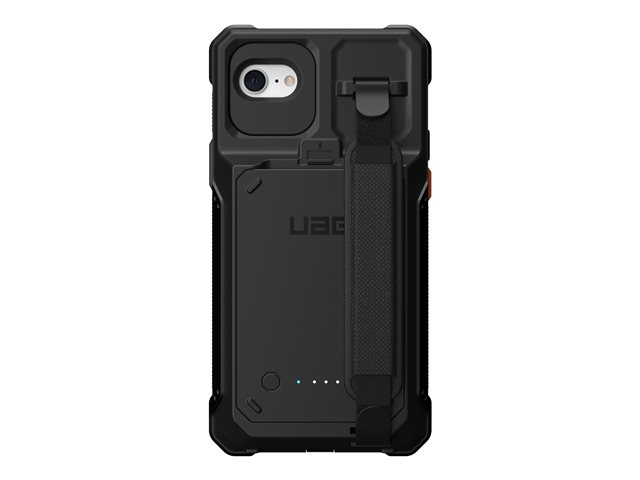 UAG Rugged Workflow Battery Case for iPhone SE - Black - Battery case for mobile phone - rugged - polycarbonate, thermoplastic polyurethane (TPU) - black - for Apple iPhone 6, 7, 8, SE