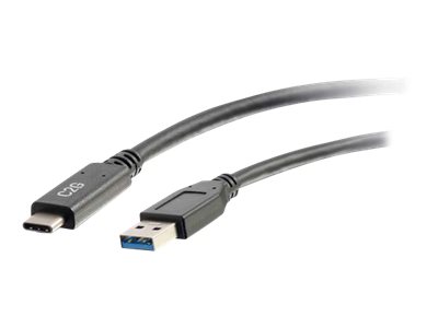 C2G 0.9m (3ft) USB C Cable - USB A 3.0 (3A) - M/M USB Type C Cable - Black - USB-C cable - 24 pin USB-C to USB Type A - 90 cm