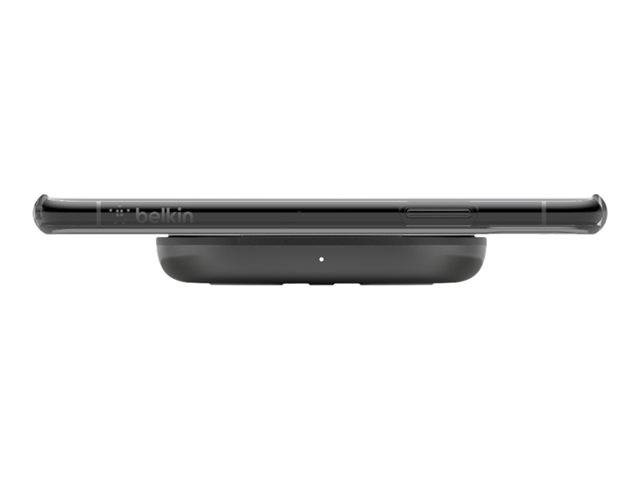 WIRELESS CHRG PAD MICROUSB CBL BLK