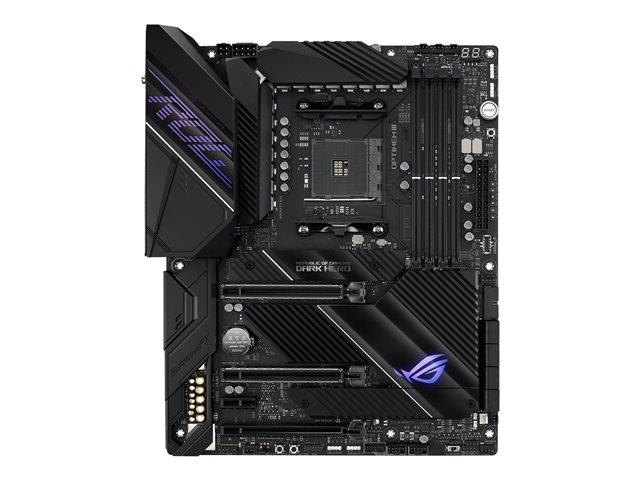 ASUS ROG Crosshair VIII Dark Hero - Motherboard - ATX - Socket AM4 - AMD X570 Chipset - USB-C Gen2, USB 3.2 Gen 1, USB 3.2 Gen 2 - Gigabit LAN, 2.5 Gigabit LAN, Wi-Fi, Bluetooth - HD Audio (8-channel)