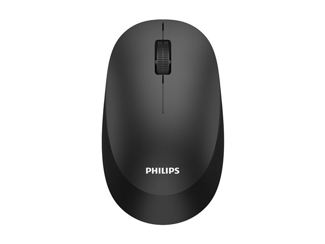 Philips SPK7307BL - 3000 Series - mouse - ergonomic - right and left-handed - optical - 3 buttons - wireless - 2.4 GHz - USB wireless receiver - black