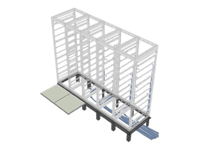 1 Bay Riser Base for 32 Inch Deep for BGR Racks