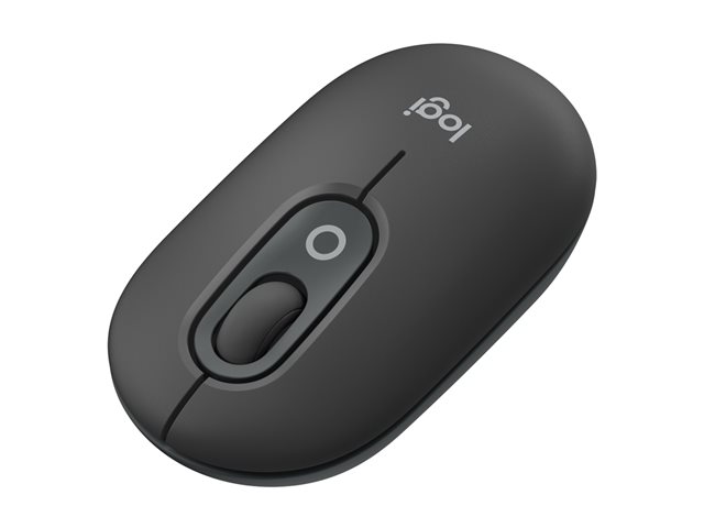 Logitech POP - Mouse - customisable emoji - optical - 4 buttons - wireless - Bluetooth 5.1 LE - graphite